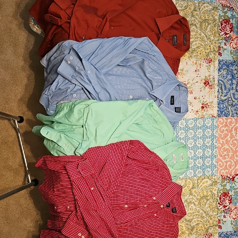 Arrow Men's Casual Button Down Shirts - Red, Blue, Green